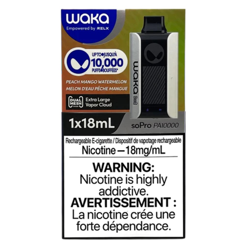 Waka By RELX 10000 Puff Disposable – Peach Mango Watermelon