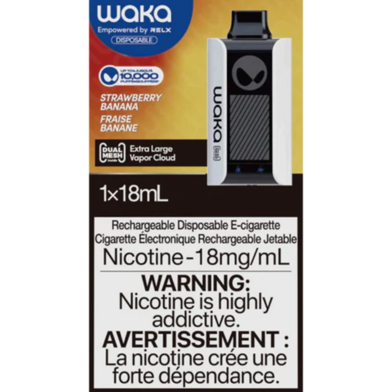 Waka By RELX 10000 Puff Disposable – Strawberry Banana