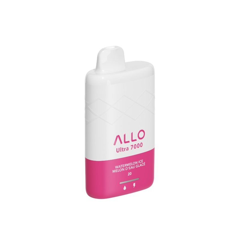 Allo Ultra – 7000 Puffs – Rechargeable Disposable Vape – Watermelon Ice