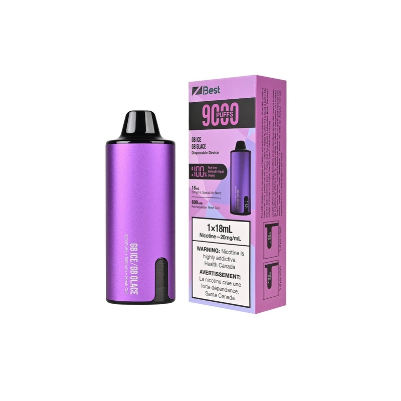 Z BEST Disposable – ZPOD – SPECIAL NIC BLEND – 9000 Puffs – GB Ice