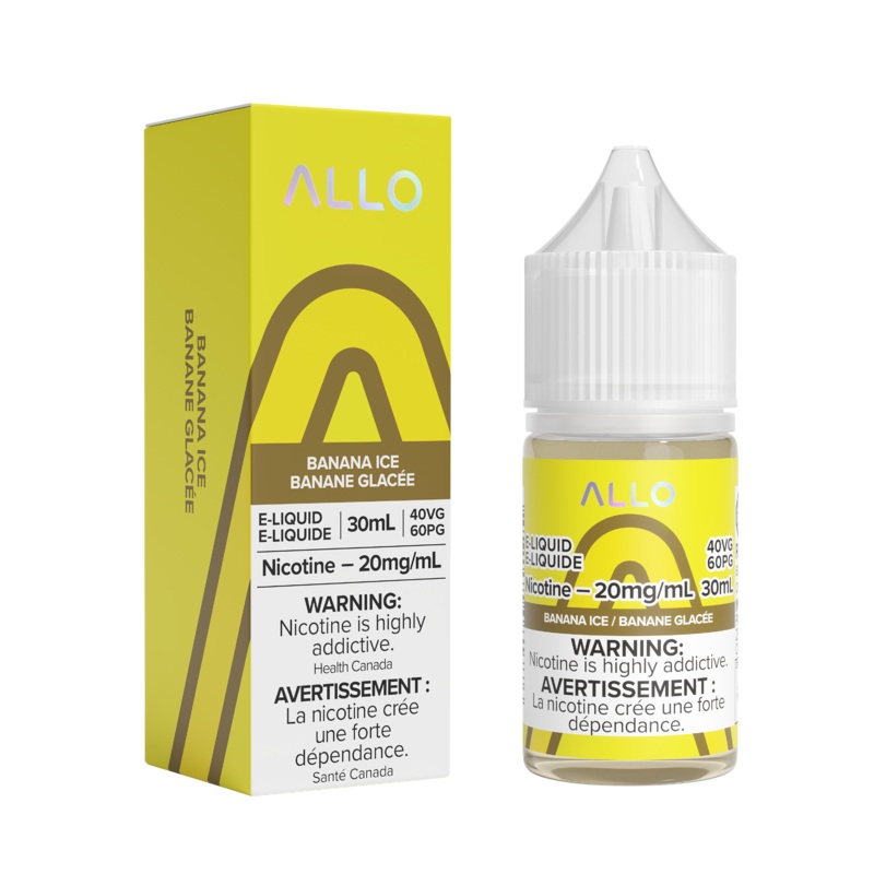 ALLO E-Liquid – Banana Ice – 30 ML – Salt Nic