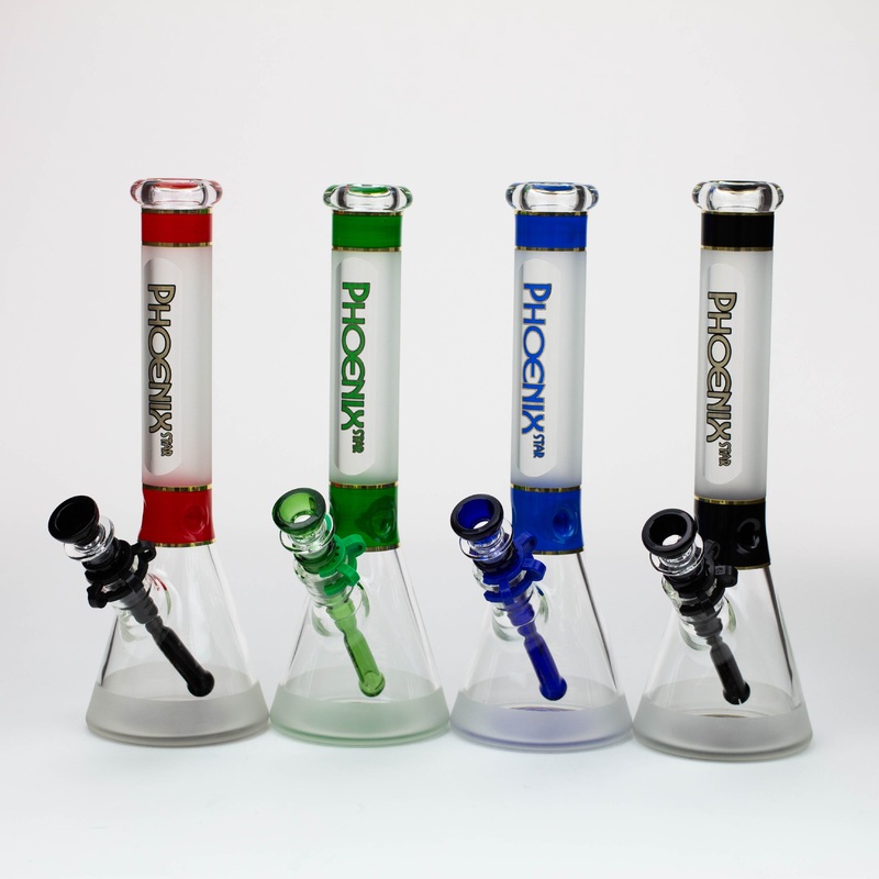 PHOENIX STAR – Glass Water Bong With Clip
