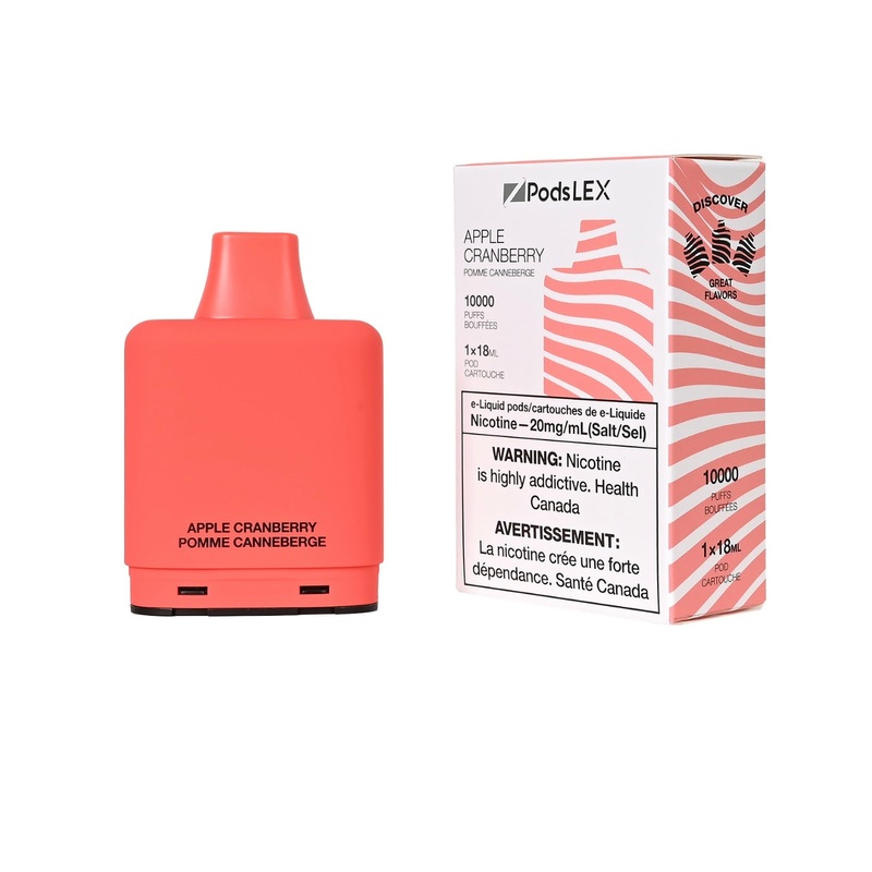 ZPODS LEX Pod System – 10K Puff – Apple Cranberry