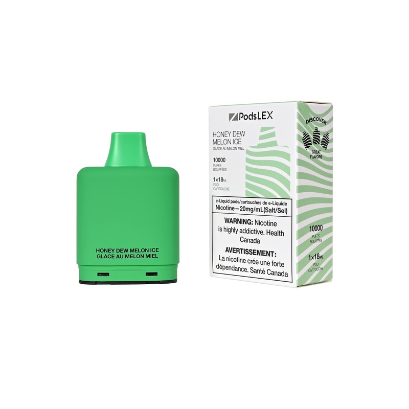 ZPODS LEX Pod System – 10K Puff – Honey Dew Melon Ice