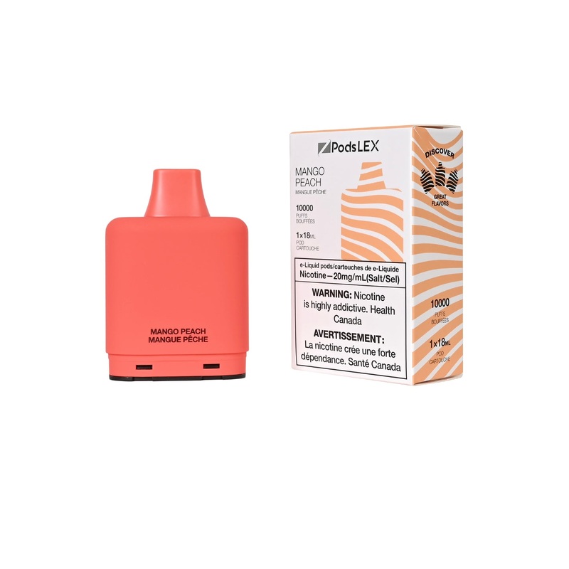 ZPODS LEX Pod System – 10K Puff – Mango Peach