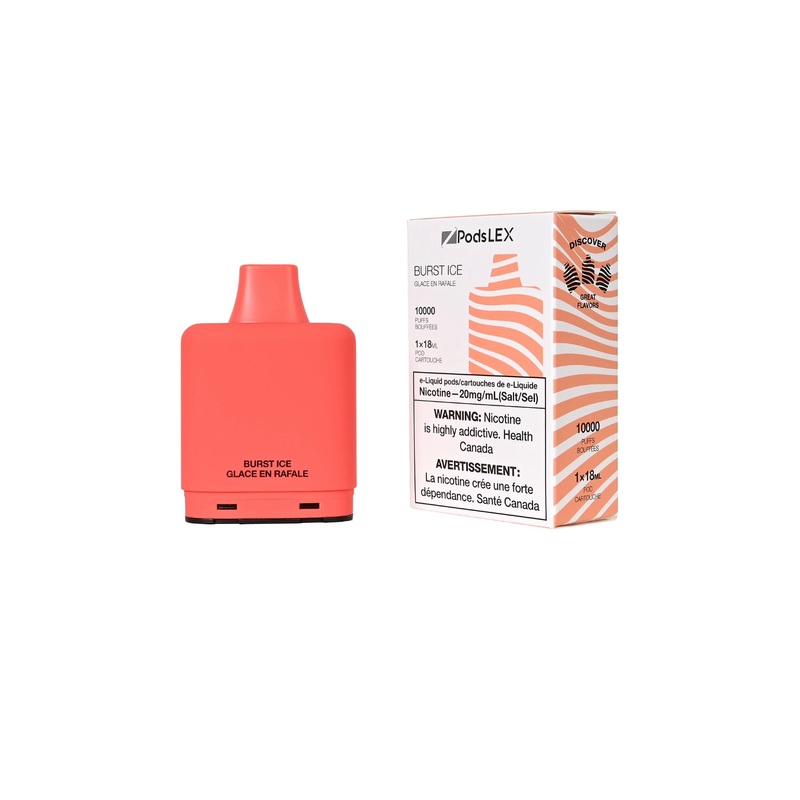 ZPODS LEX Pod System – 10K Puff Vape Pods – Burst Ice