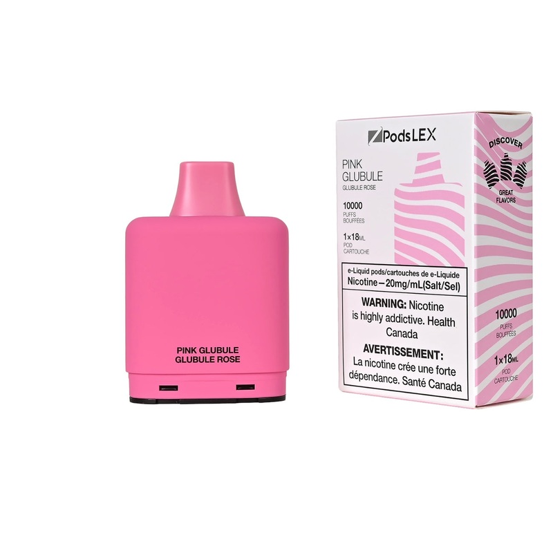 ZPODS LEX Pod System – 10K Puff Vape Pods – Pink Glubule