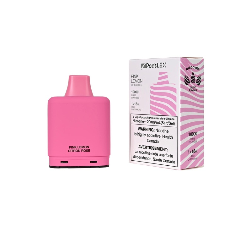 ZPODS LEX Pod System – 10K Puff Vape Pods – Pink Lemon