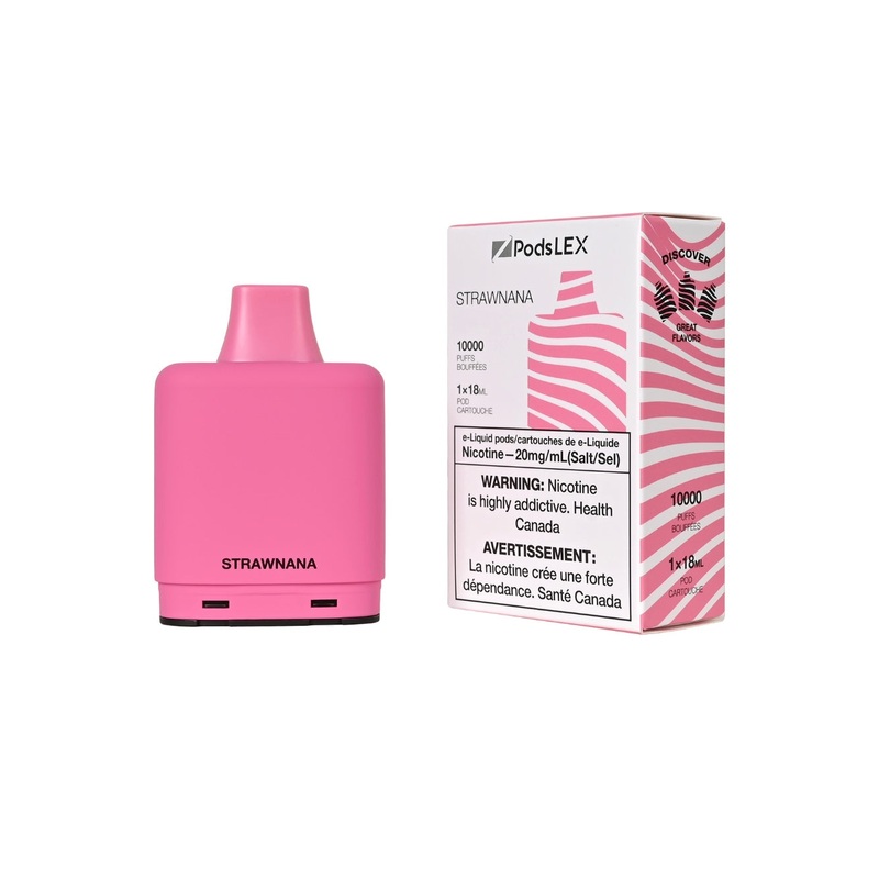 ZPODS LEX Pod System – 10K Puff Vape Pods – Strawnana