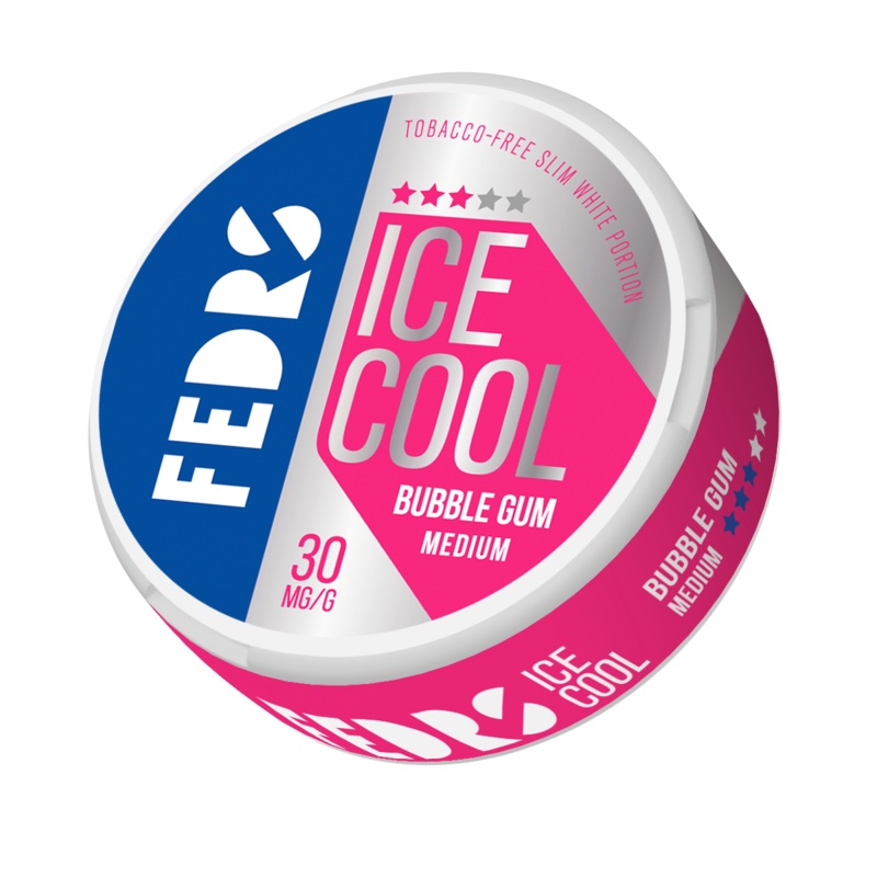 Fedrs Ice Cool Medium Bubble Gum