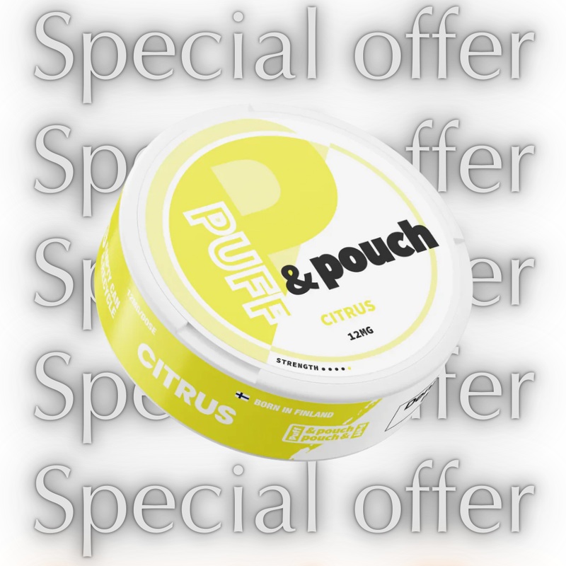 Puff & Pouch Citrus 12mg  Special Offer