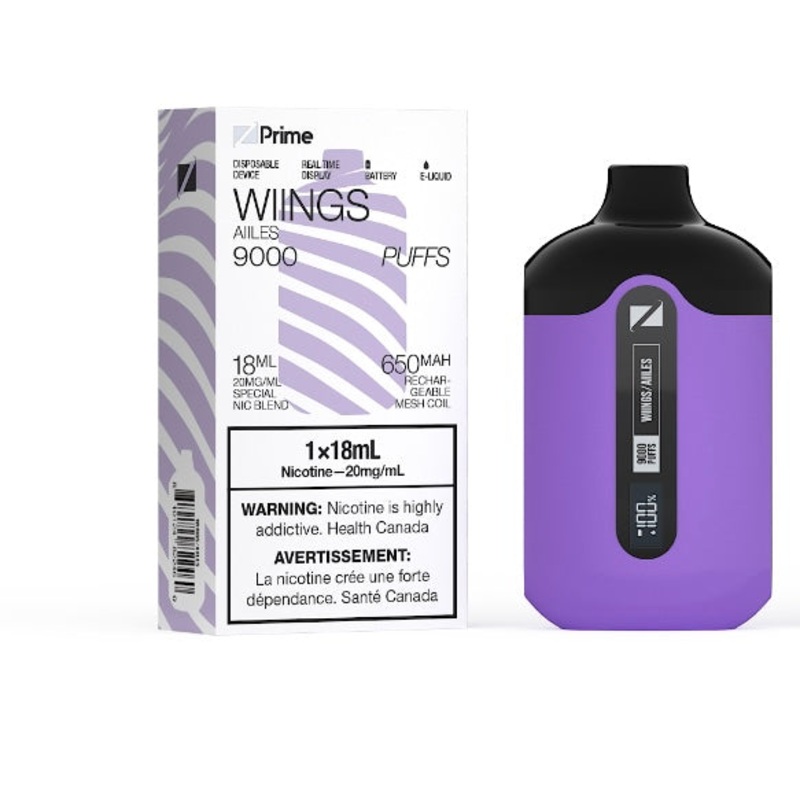 ZPrime Disposable Vape – 9000 Puffs – Wings