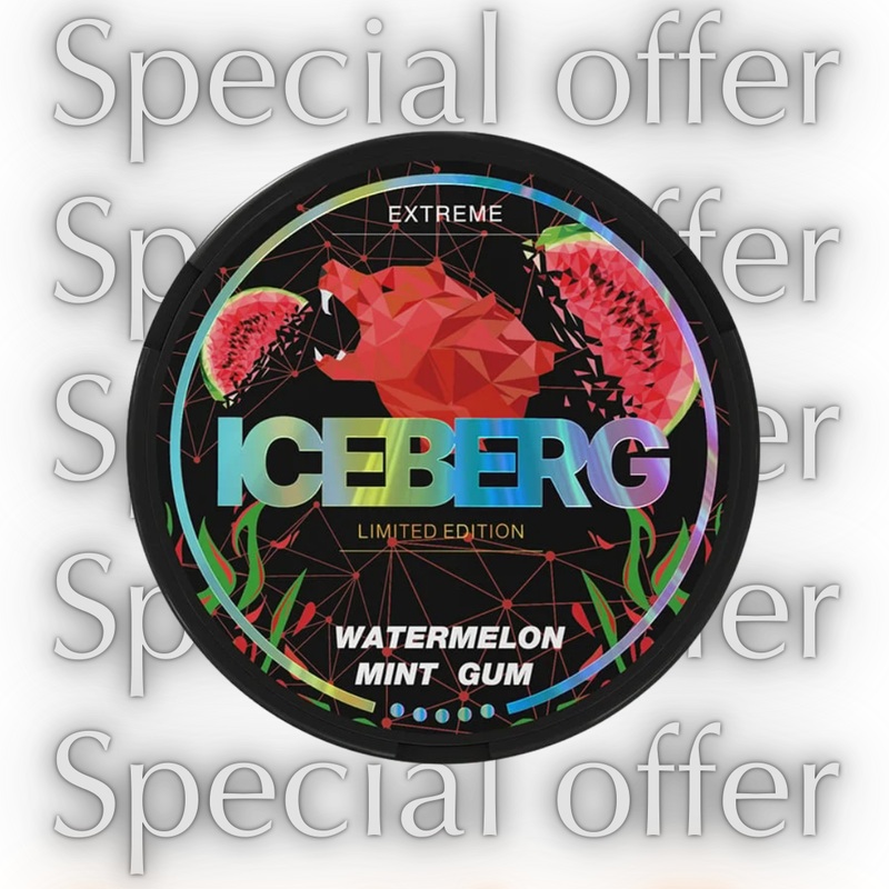 Iceberg Watermelon Mint Gum Sample Bag