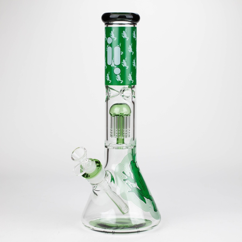 Infyniti | Untamed 14 7 mm Classic Beaker Water Bong – Green Frog