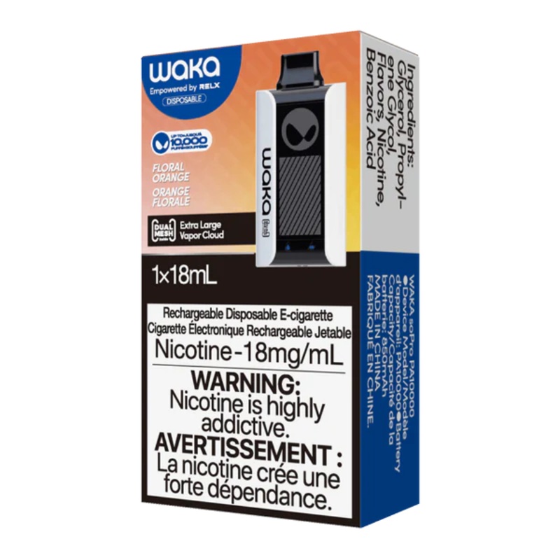 Waka By RELX 10000 Puff Disposable – Floral Orange