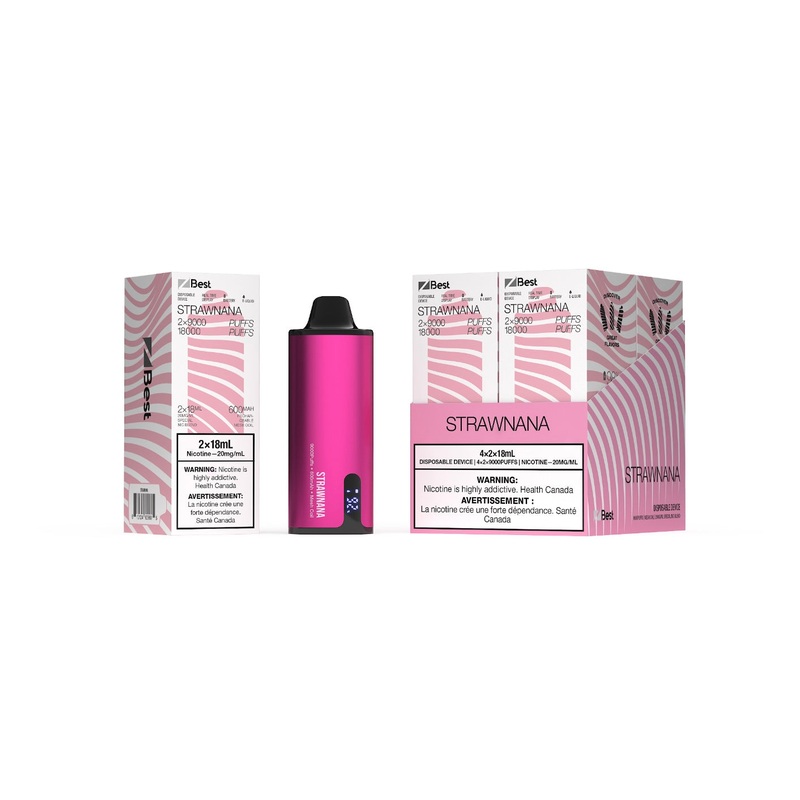 ZBEST Disposable Vape – Zpods – 18K Puffs Combo -Strawnana