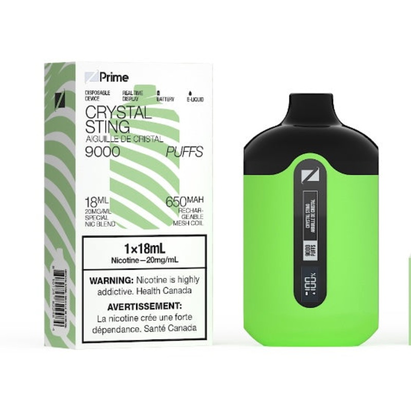 ZPrime Disposable Vape – 9000 Puffs – Crystal Sting