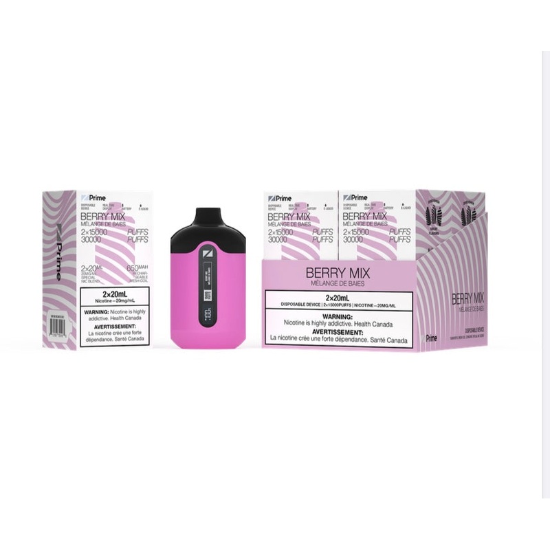 ZPrime Disposable Vape – Zpods – 30 K Puff Combo – Berry Mix