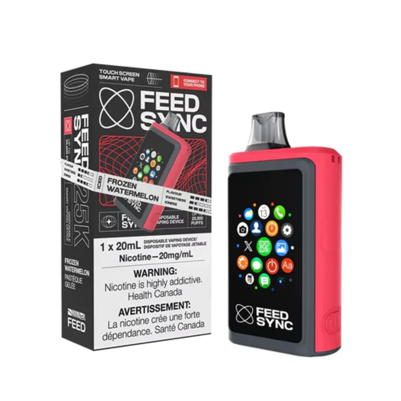 Feed Sync Disposable SMART Vape – 25K – Frozen Watermelon