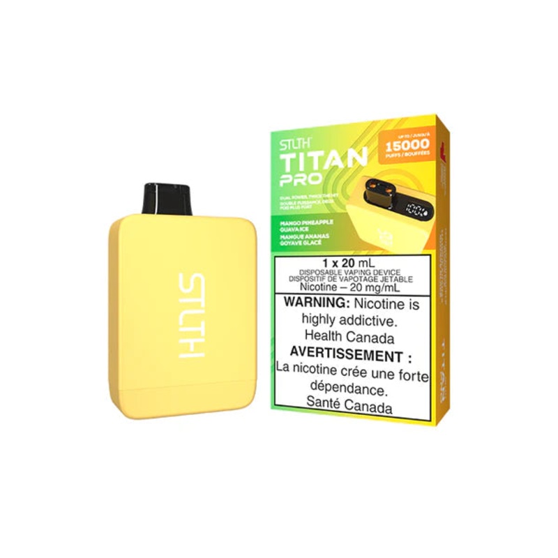 Stlth Titan Pro Disposable Vape – 15K Puffs – Mango Pineapple Guava Ice