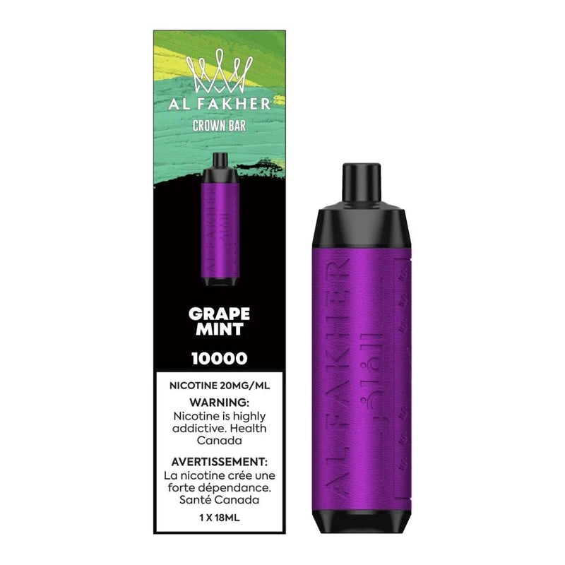 Crown – AL Fakher – 10K Disposable Flavour – Grape Mint