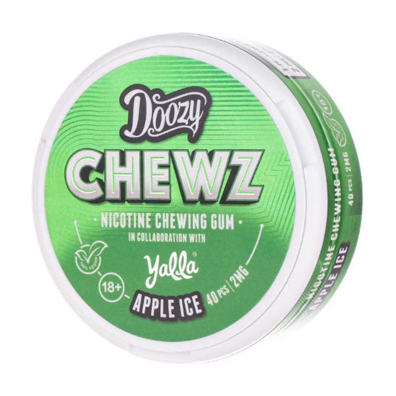 Doozy Chewz – Apple Ice Nicotine Gum (2mg)