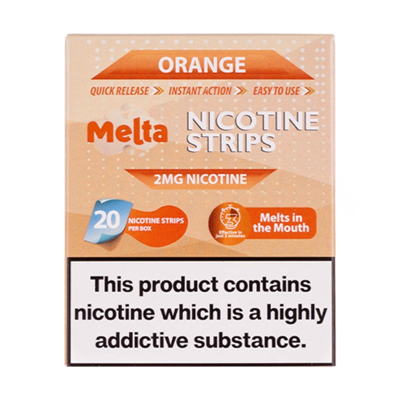 Melta – Orange Nicotine Strips (2mg)