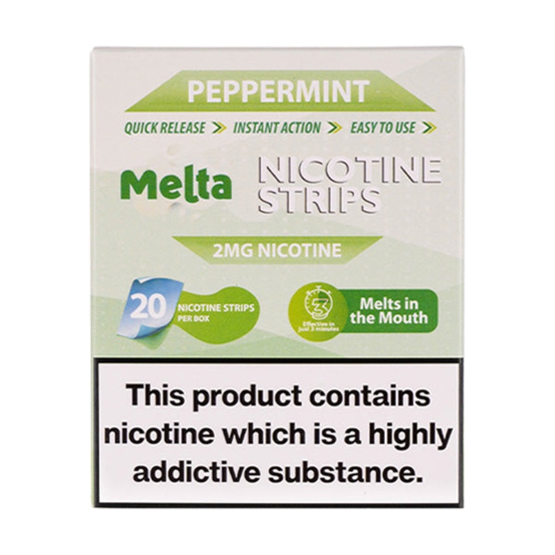 Melta – Peppermint Nicotine Strips (2mg)