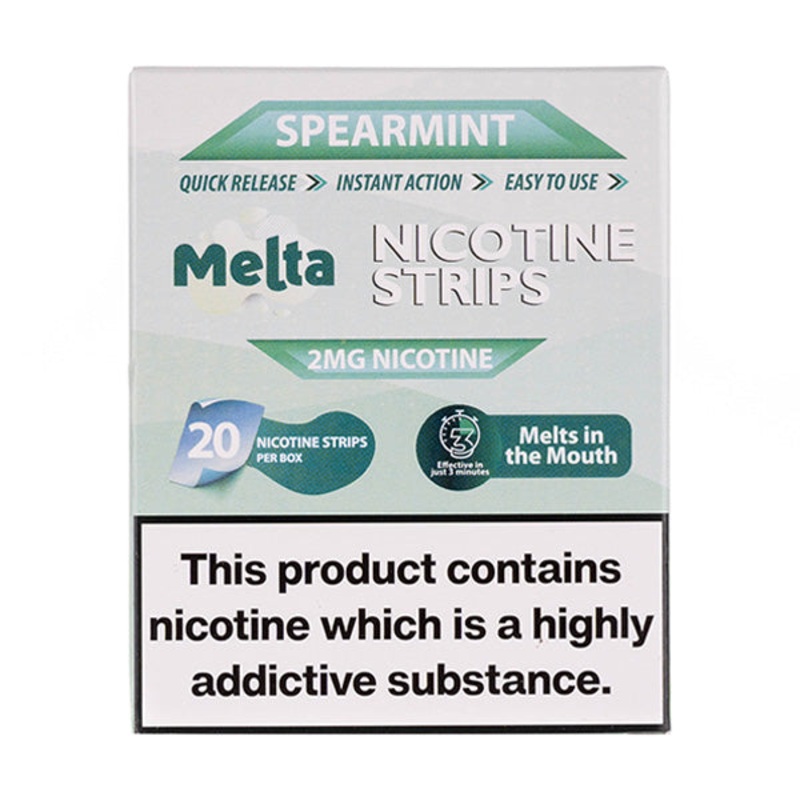 Melta – Spearmint Nicotine Strips (2mg)
