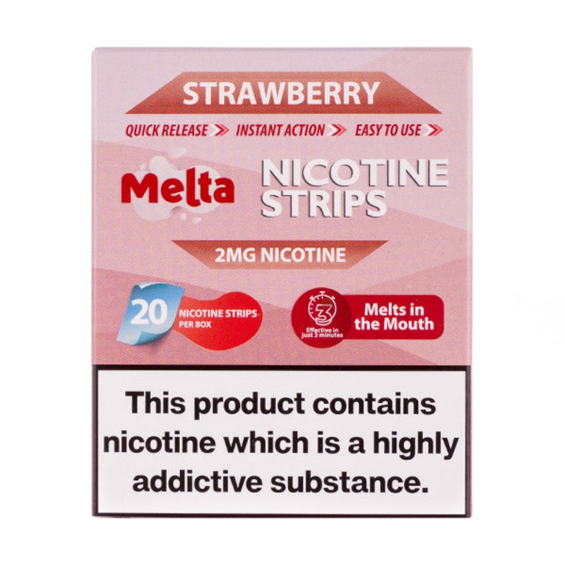 Melta – Strawberry Nicotine Strips (2mg)