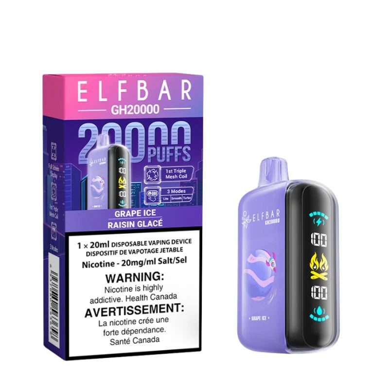 Elf Bar GH20000 Disposable Vape – 20K Puffs – Grape Ice