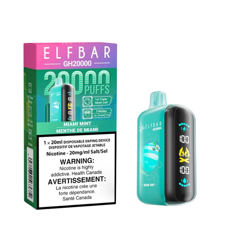 Elf Bar GH20000 Disposable Vape – 20K Puffs – Miami Mint