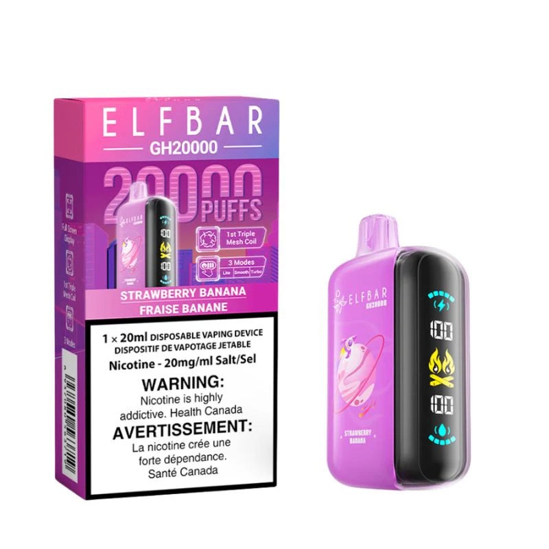 Elf Bar GH20000 Disposable Vape – 20K Puffs – Strawberry Banana