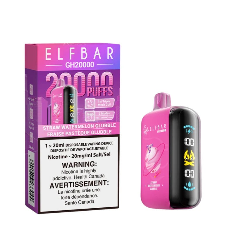 Elf Bar GH20000 Disposable Vape – 20K Puffs – Strawberry Watermelon Glubule