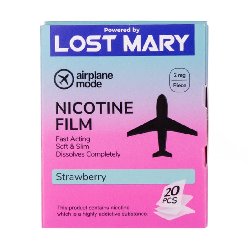 Lost Mary Airplane Mode – Strawberry Nicotine Film (2mg)