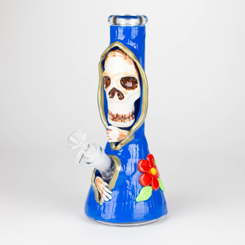 10 Resin 3D artwork Skull glass beaker