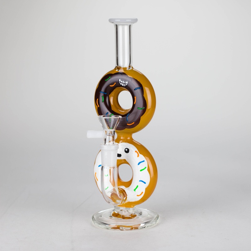 8.75 Double Donut Glass Bong