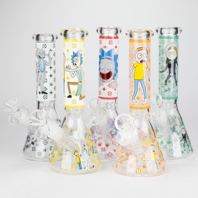 8 Glow In The Dark 4mm Glass Bong
