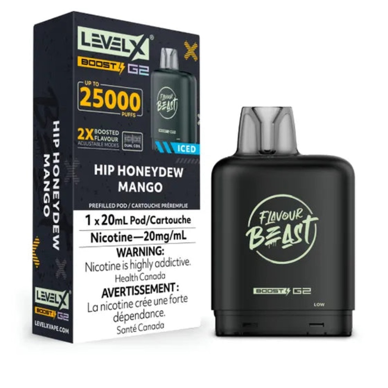Flavour Beast Level X Vape Pod – 25K – Hip Honeydew Mango
