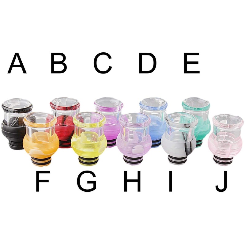 Acrylic + Glass Hybrid 510 Drip Tip