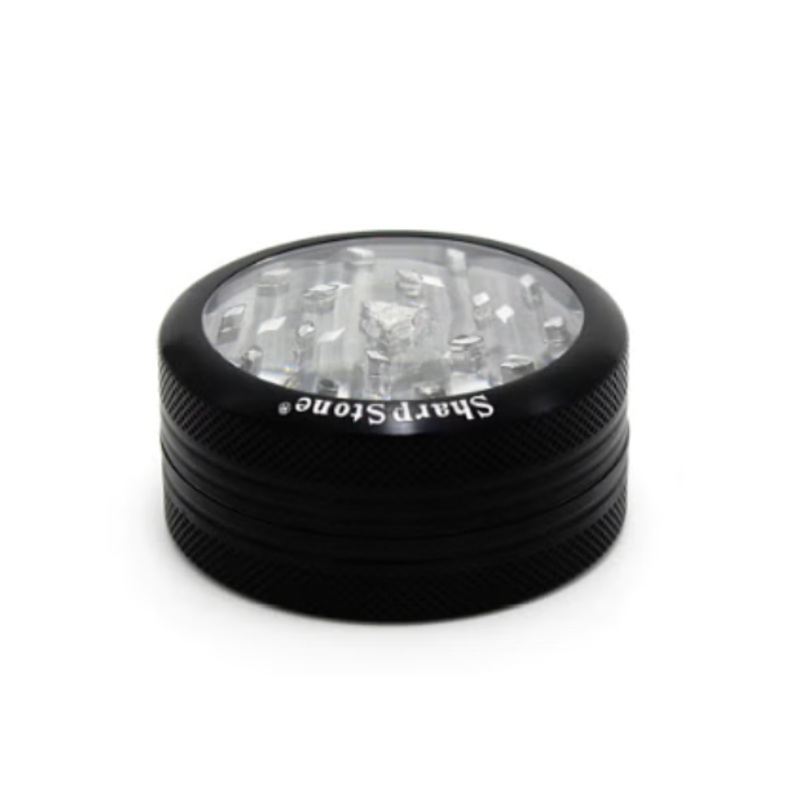 SharpStone | CLEAR TOP 2 PIECE HERB GRINDER – 2.2