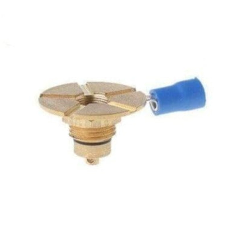 510 Brass Connector w/ Solder Ring Terminal 22mm Blue