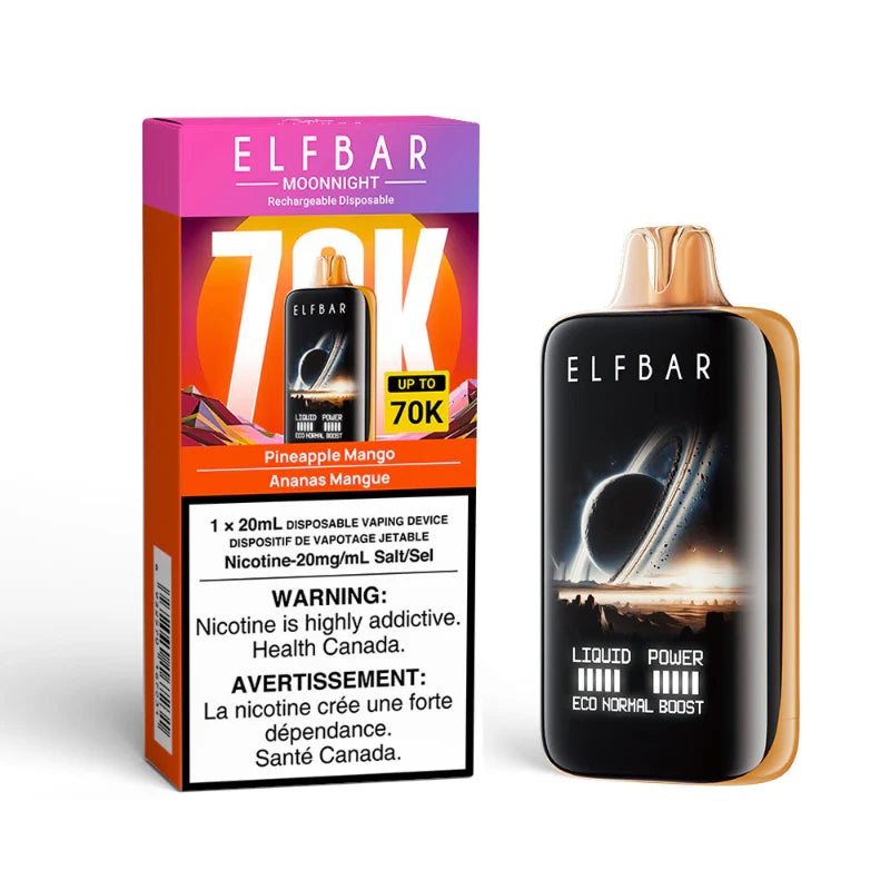 Elf Bar MoonNight Disposable Vape – 70K Puffs – Pineapple Mango