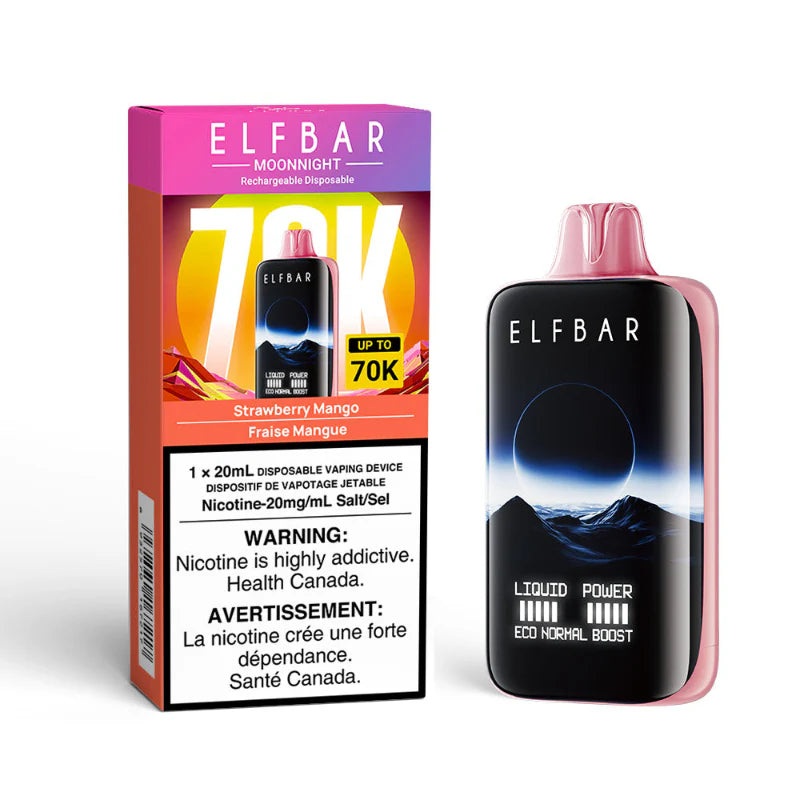 Elf Bar MoonNight Disposable Vape – 70K Puffs – Strawberry Mango