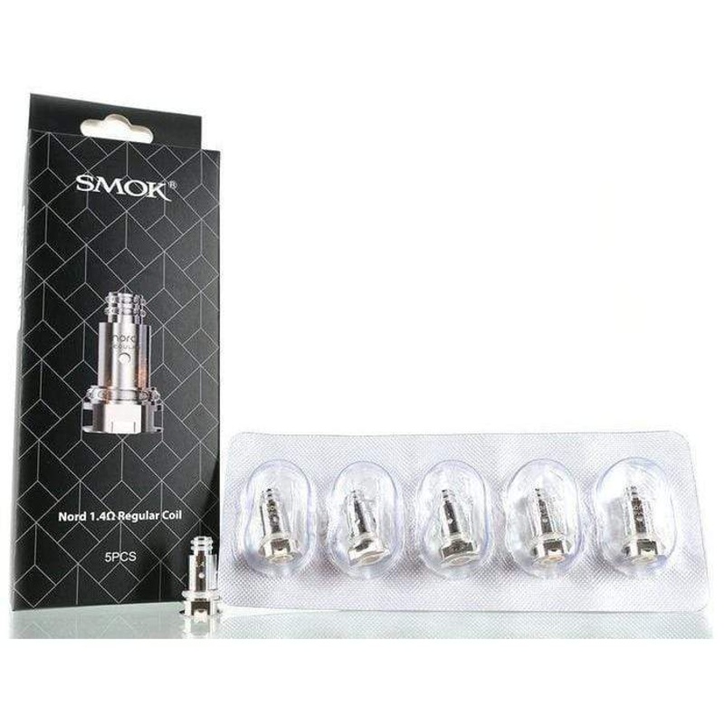 SMOK NORD Replacement Coils|0.6 ohm Mesh (Max  25W)|0.6 ohm DC Regular (20W)|0.8 ohm MTL Mesh (Max 16W)|0.8 ohm MTL DC (16W)|1.4 ohm Regular (Max 12W)|1.4 ohm Ceramic (Max 12W-High temp resistant)