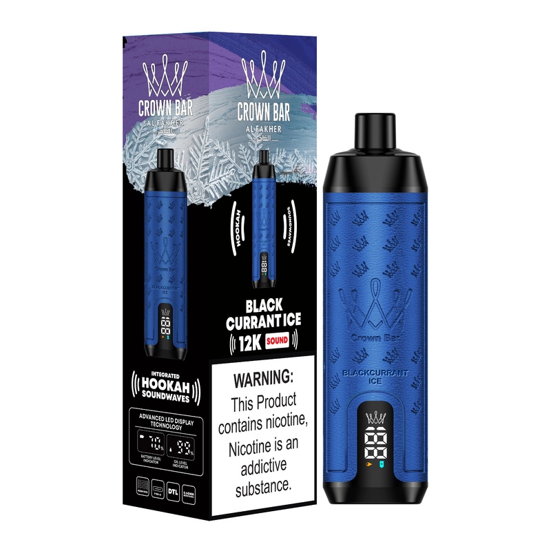 Al Fakher 12000 Puffs – Shisha Hookah Vape – Black Currant Ice
