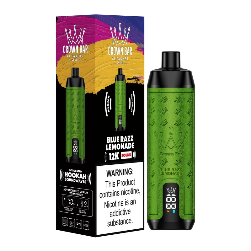 Al Fakher 12000 Puffs – Shisha Hookah Vape – Blue Raspberry Lemon