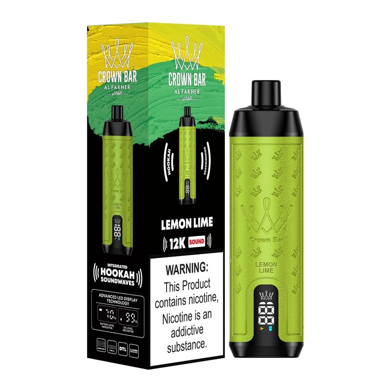 Al Fakher 12000 Puffs – Shisha Hookah Vape – Lemon Lime