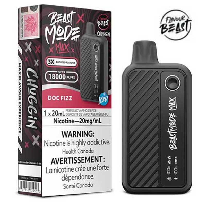 Flavour Beast Beast Mode Max 18K Disposable – 20ML – Chuggin’ Doc Fizz