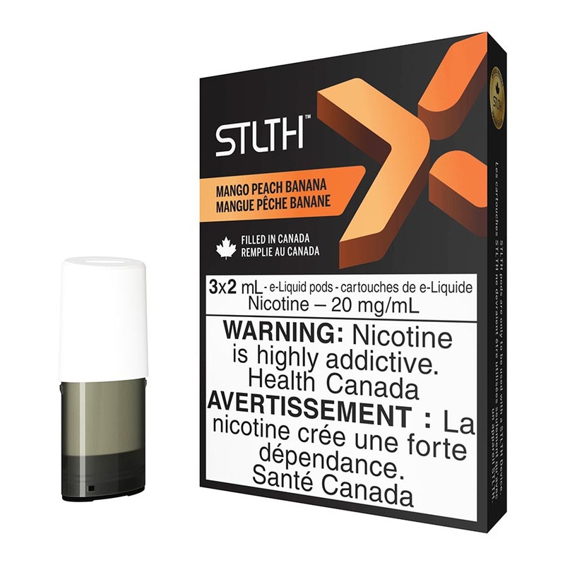 STLTH X E-Liquid Pod Pack – Mango Peach Banana